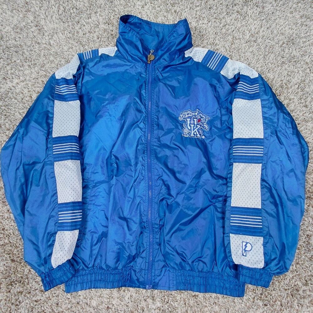Vintage Pro Player Kentucky Wildcats Windbreaker Jacket Mens Medium Full Zip 90s